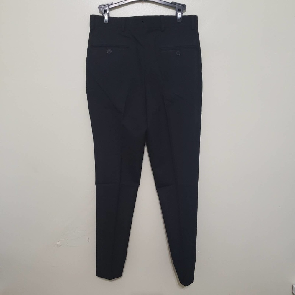 boohooMAN Skinny Plain Tapered Smart Trousers w/Pintuck - NWT - Picture 5 of 11